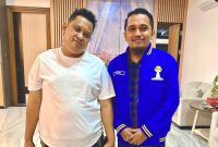 Direktur PT Bawang Mas, Hairul Umam bersama ketua HIPMI Pamekasan, Ach Kusairi.