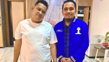 Direktur PT Bawang Mas, Hairul Umam bersama ketua HIPMI Pamekasan, Ach Kusairi.