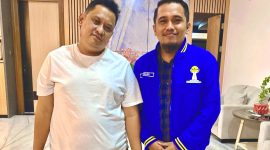 Direktur PT Bawang Mas, Hairul Umam bersama ketua HIPMI Pamekasan, Ach Kusairi.