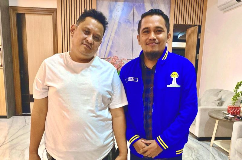 Direktur PT Bawang Mas, Hairul Umam bersama ketua HIPMI Pamekasan, Ach Kusairi.