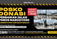 Donasi untuk perbaikan jalan Margoyoso 