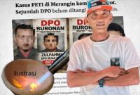 Foto kordinator F-BPM Merangin dan berapa DPO dan ilustrasi Penadah Emas
