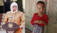 Potret kondisi seorang ibu tunanetra di Desa Baturasang, Sampang, yang hidup dalam keterbatasan berharap uluran tangan pemerintah.