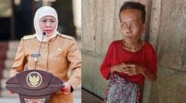 Potret kondisi seorang ibu tunanetra di Desa Baturasang, Sampang, yang hidup dalam keterbatasan berharap uluran tangan pemerintah.