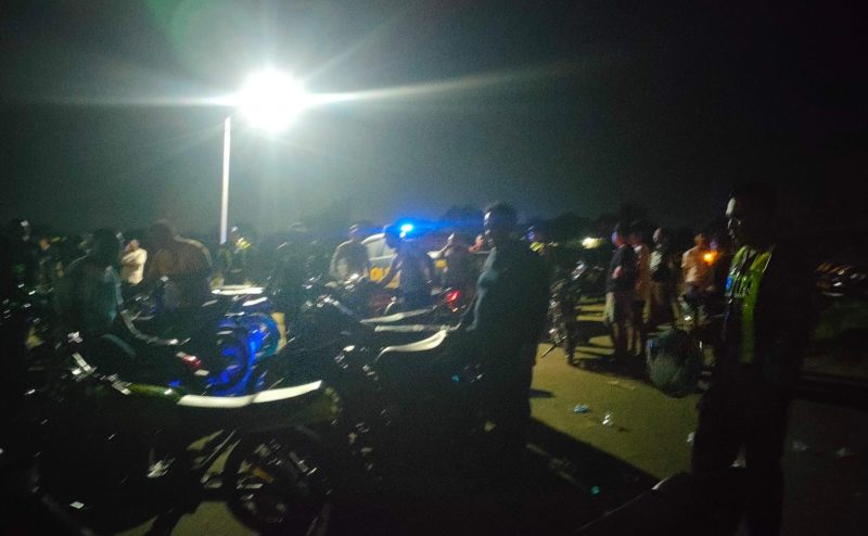 Polres Sumenep amankan puluhan motor yang hendak melakukan balap liar.