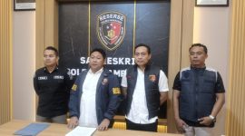 Kasat Reskrim Polres Pamekasan, AKP Yoyok Hardianto, saat konfrensi pers, Rabu (22/04/2026).