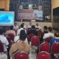 Disbudporapar Sumenep bersama jajaran dan pelaku usaha pariwisata saat mengikuti sosialisasi peningkatan pelayanan usaha pariwisata di Aula Disbudporapar, Rabu (22/04/2026).