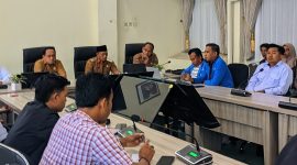 KNPI Pamekasan menggelar audiensi di Ruang Wahana Wicaksana Praja, Selasa (27/4/2026).